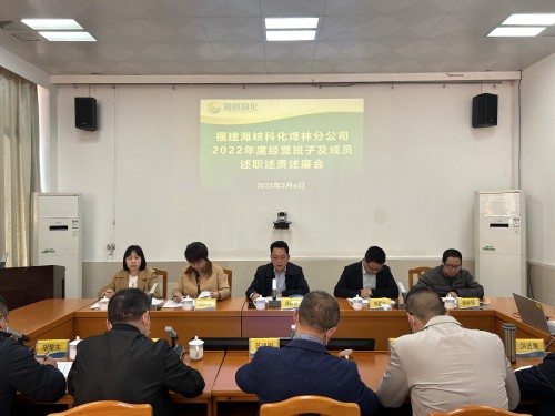 海峽科化烽林分公司召開2022年度經(jīng)營班子及成員述職述責述廉會1.jpg